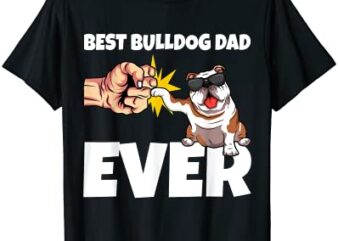 english bulldog dad t shirt