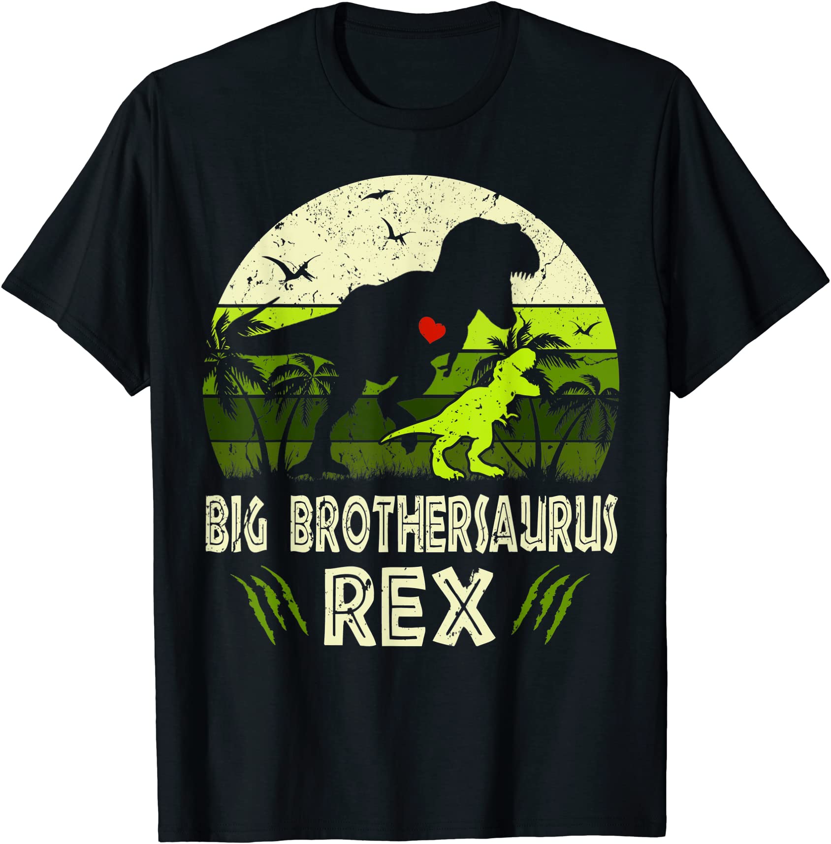 Big Brothersaurus T Rex Dinosaur Big Brother Saurus Family T Shirt Men 