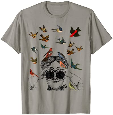 Birdwatching gifts ornithologist twitcher bird lover t shirt men