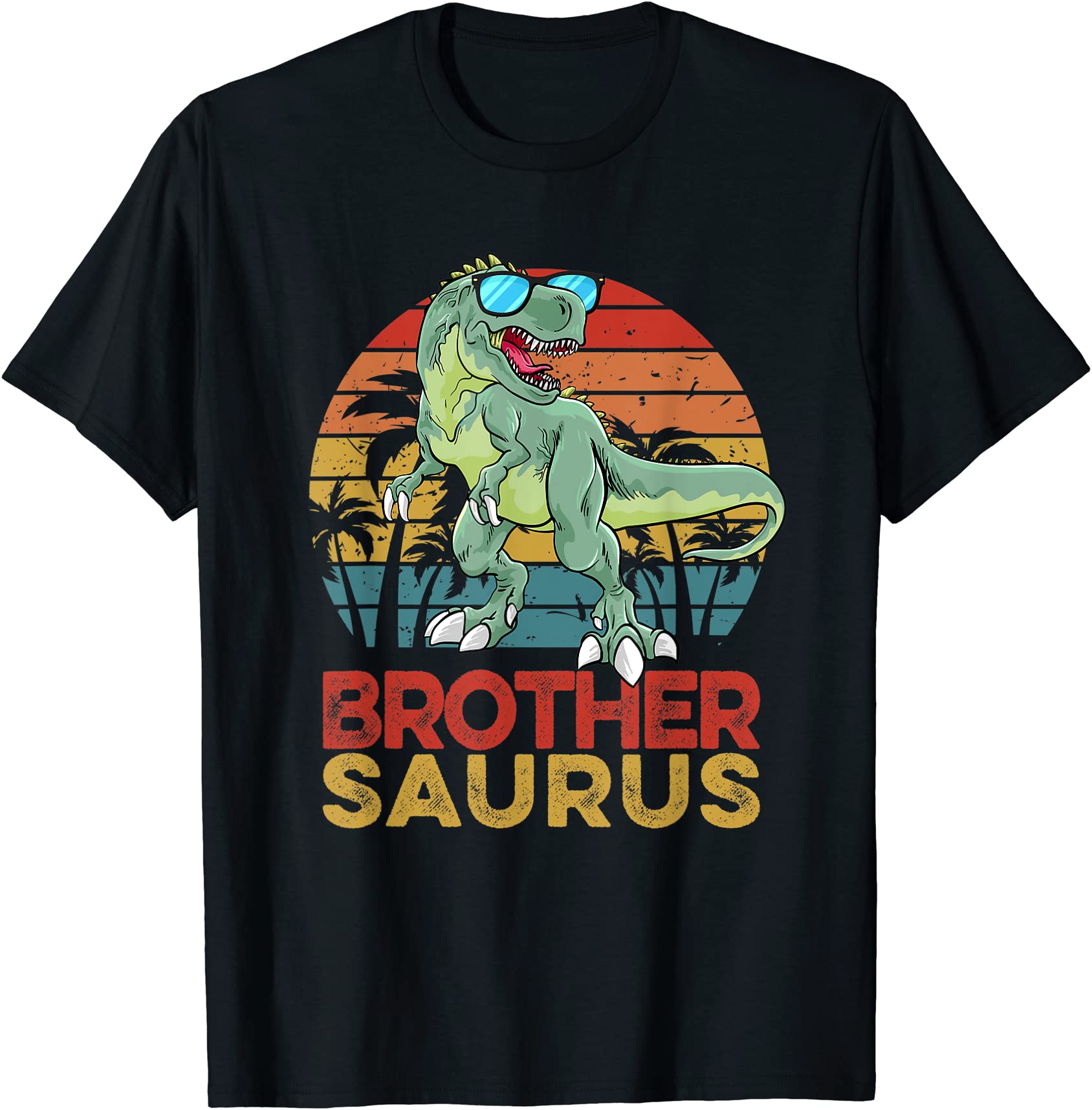 brothersaurus t rex dinosaur funny vintage brother saurus t shirt men ...