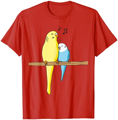 Budgie cute parrot parakeet familiy for bird breeder t shirt men