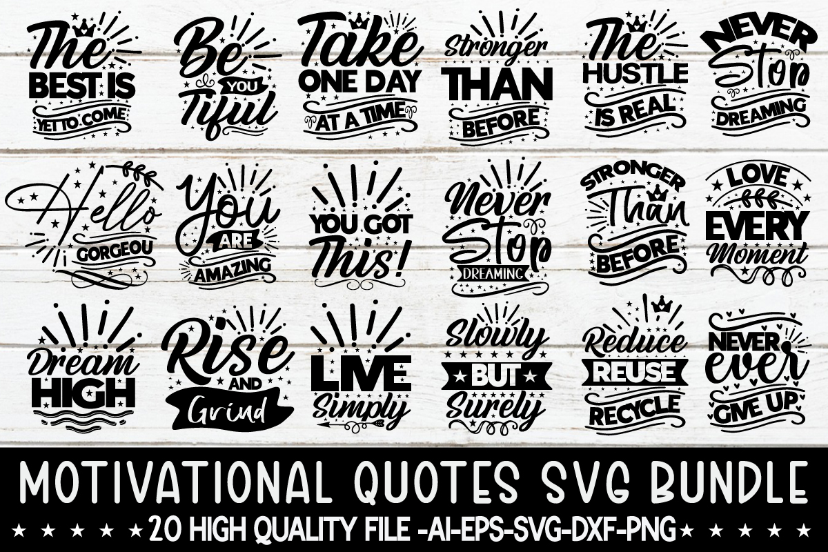 Motivational Quotes SVG Bundle,Inspirational Quotes Svg Bundle ...