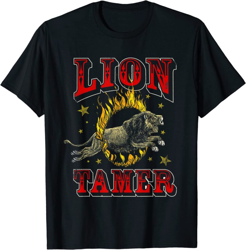 circus staff lion tamer vintage carnival costume theme party t shirt men