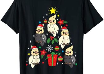 cockatiel christmas ornament tree xmas mom dad bird gift t shirt men