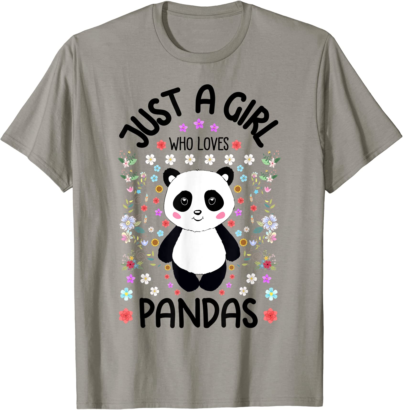 Cute Panda Bear T For Girls Just A Girl Who Loves Pandas T Shirt Men Buy T Shirt Designs