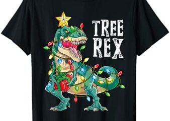 dinosaur christmas tree rex pajamas men boys xmas lights t shirt men