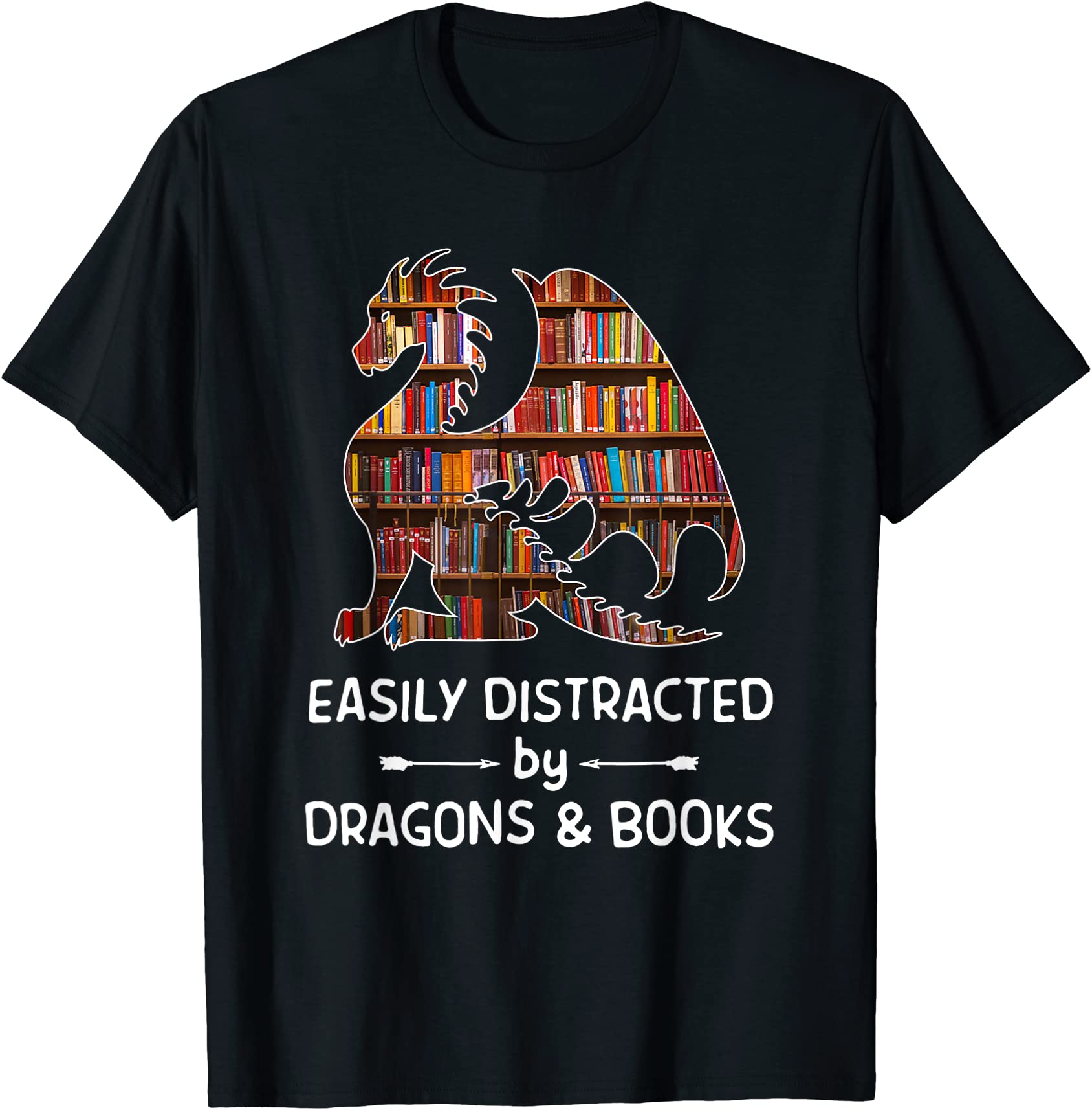 easily distracted by dragon and books nerds t shirt men - Buy t-shirt ...