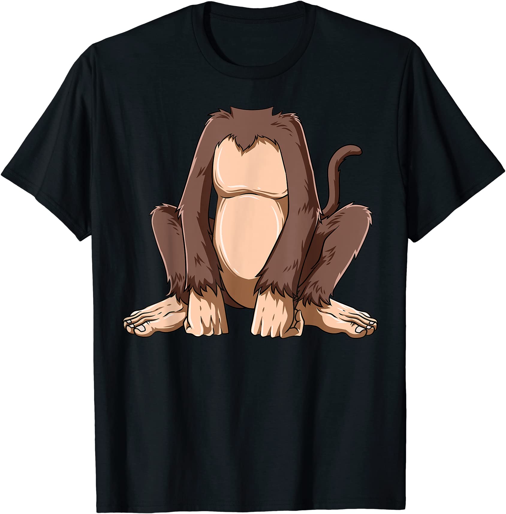 easy monkey costume monkey body headless monkey costume t shirt men ...