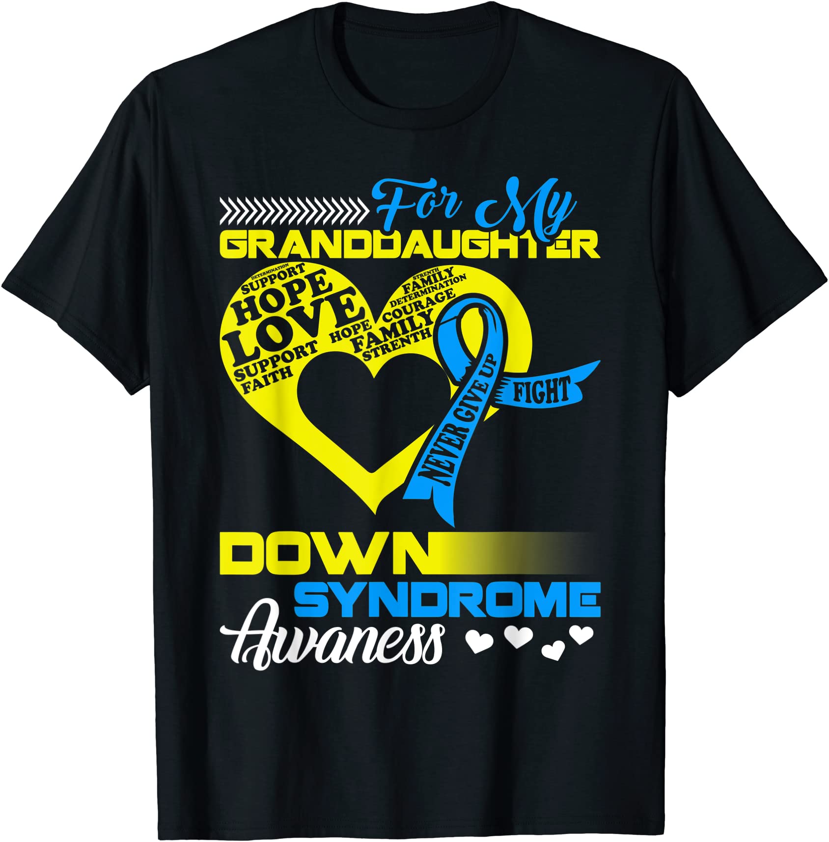 for my granddaughter down syndrome awareness t shirt men - Buy t-shirt ...