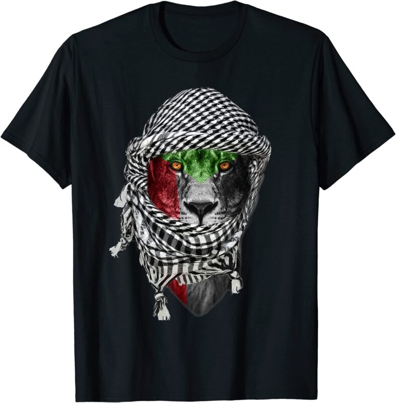 free palestine palestinian lion t shirt men