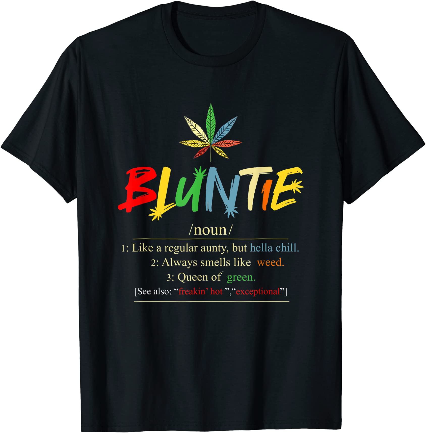 funny retro vintage aunt wear bluntie funny aunt weed t shirt men - Buy ...