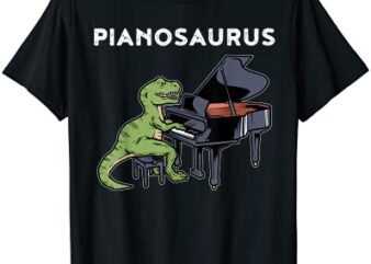 grand piano shirt kids pianist gift dinosaur music piano t shirt men