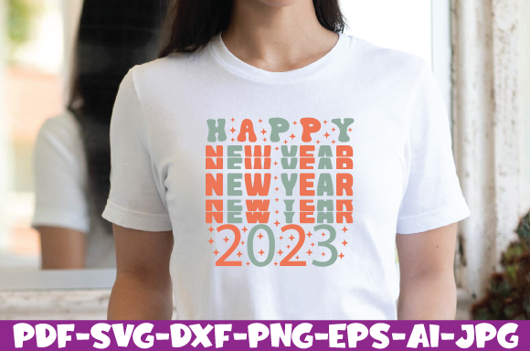 Retro New Year SVG Bundle