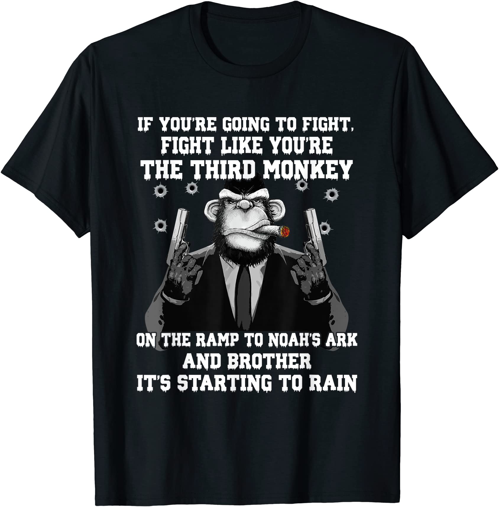 if you39re going to fight fight like the third monkey t shirt men - Buy ...