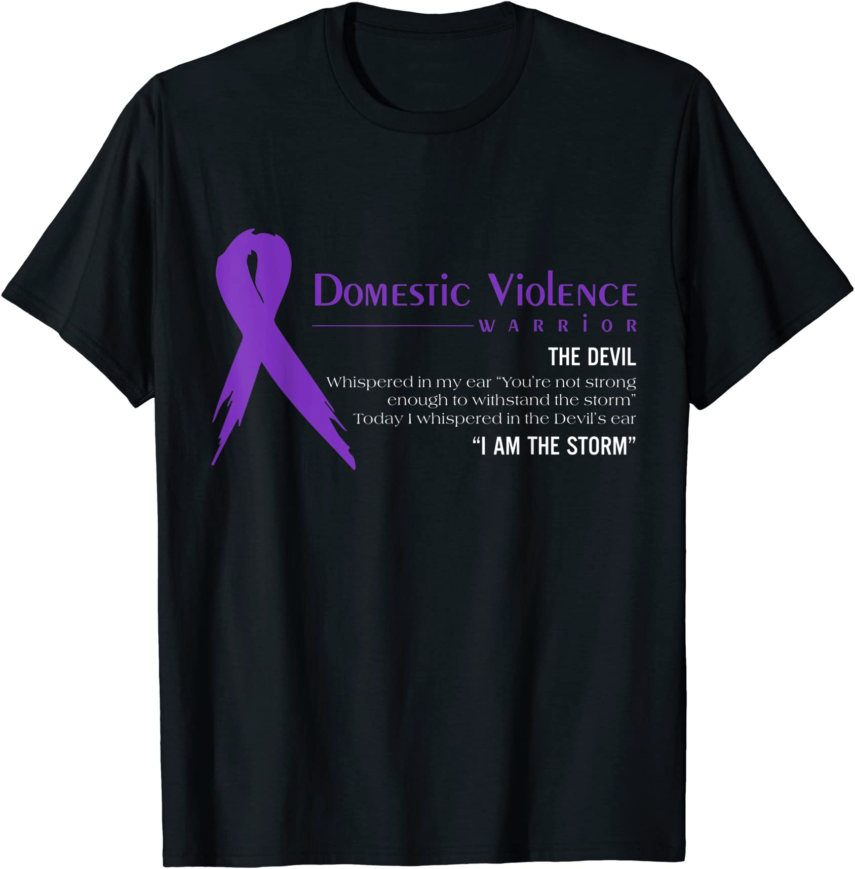 impressive quote tee for domestic violence awareness month men - Buy t ...