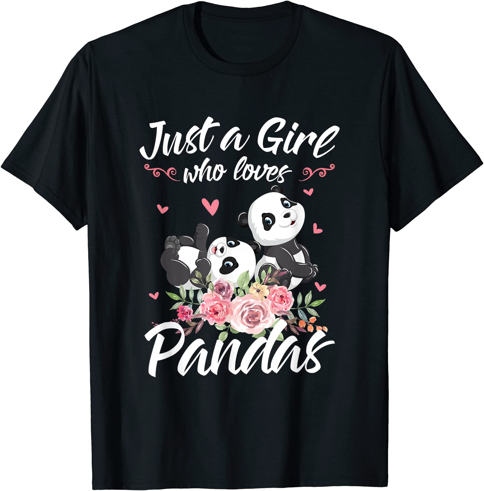 Just A Girl Who Loves Panda Shirt Women Panda Christmas T T Shirt Men Buy T Shirt Designs 