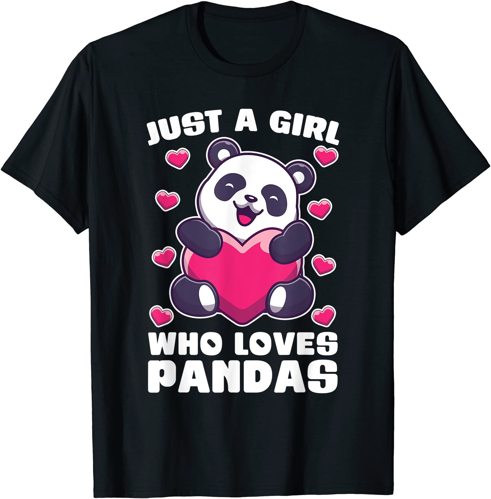 Just A Girl Who Loves Pandas Panda Bear T Shirt Men Buy T Shirt Designs 