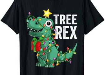 kids christmas dinosaur tree rex pajamas toddler boys xmas t shirt men