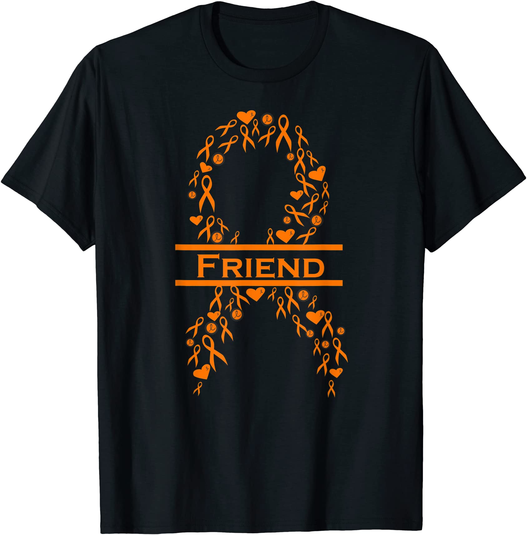 Leukemia Friend Orange Cancer Awareness Ribbon T Shirt Men Buy T Shirt Designs 4706