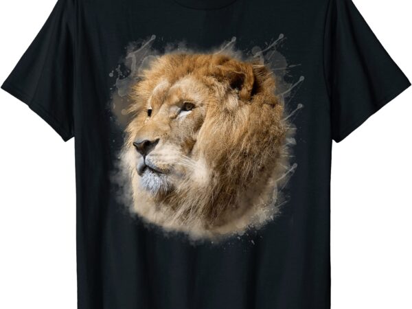 Lion illustration t shirt men