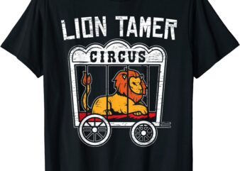 lion tamer circus event security carnival show t shirt men