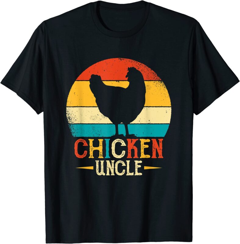 mens chicken lover uncle design chicken uncle poultry farmer t shirt ...