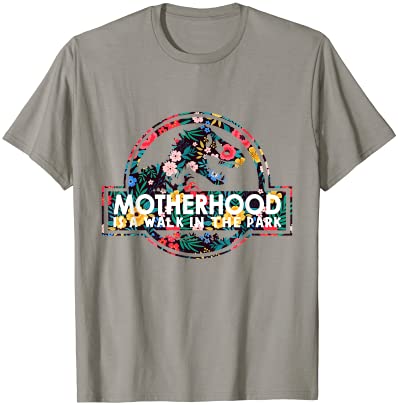 Mommy dinosaur motherhood is a walk in the park t shirt men