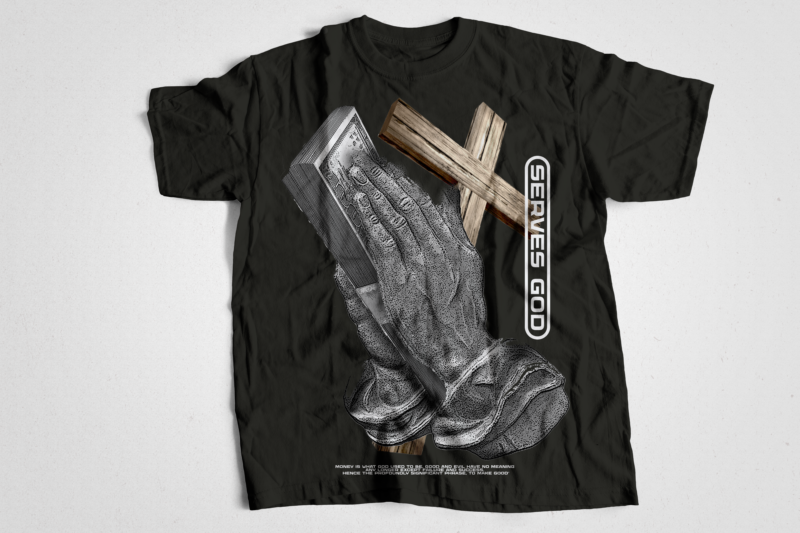 pray money bible urban streetwear t-shirt design bundle, urban streetstyle, pop culture, urban clothing, t-shirt print design, shirt design, retro design