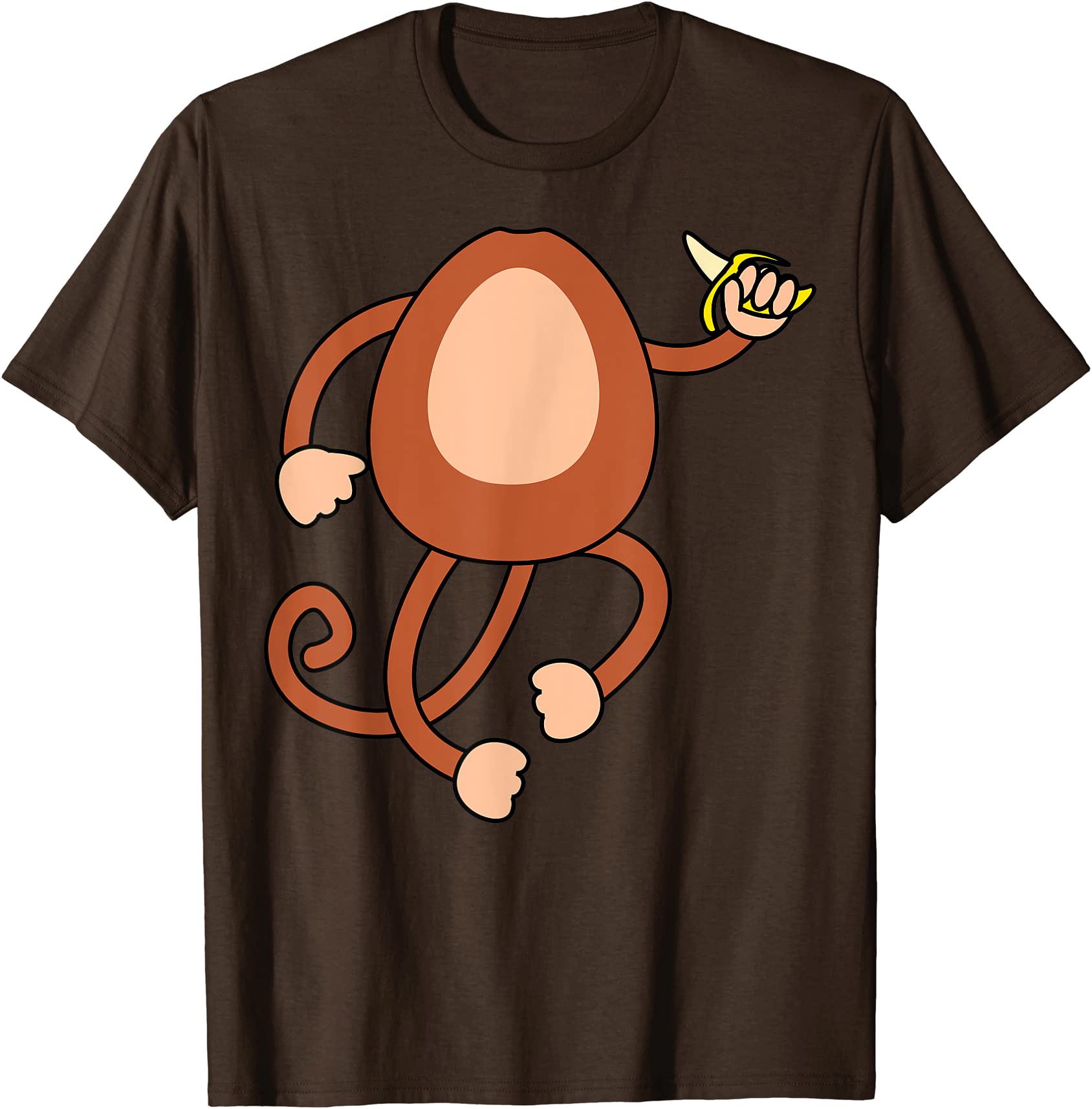 monkey holding banana costume funny easy halloween gift t shirt men ...