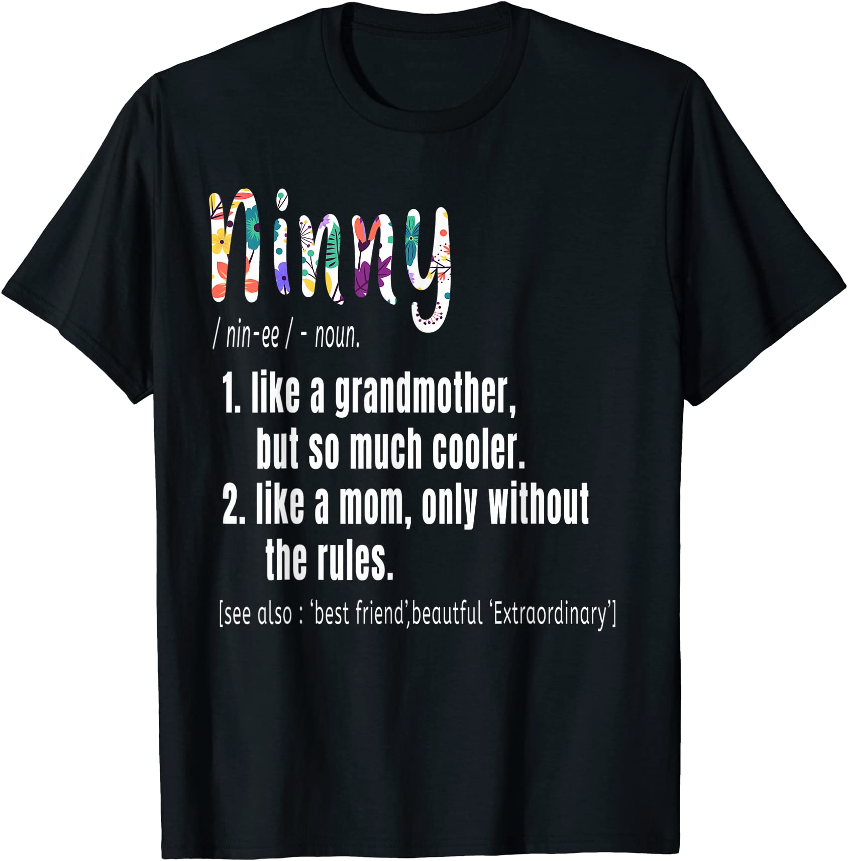 Ninny Definition Mother39s Day Amp Birthday Gift Grandmother T Shirt 