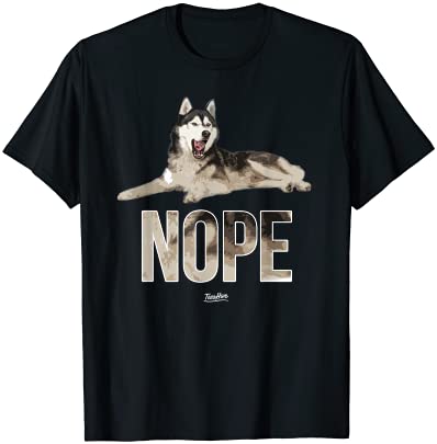 nope husky t shirt men - Buy t-shirt designs