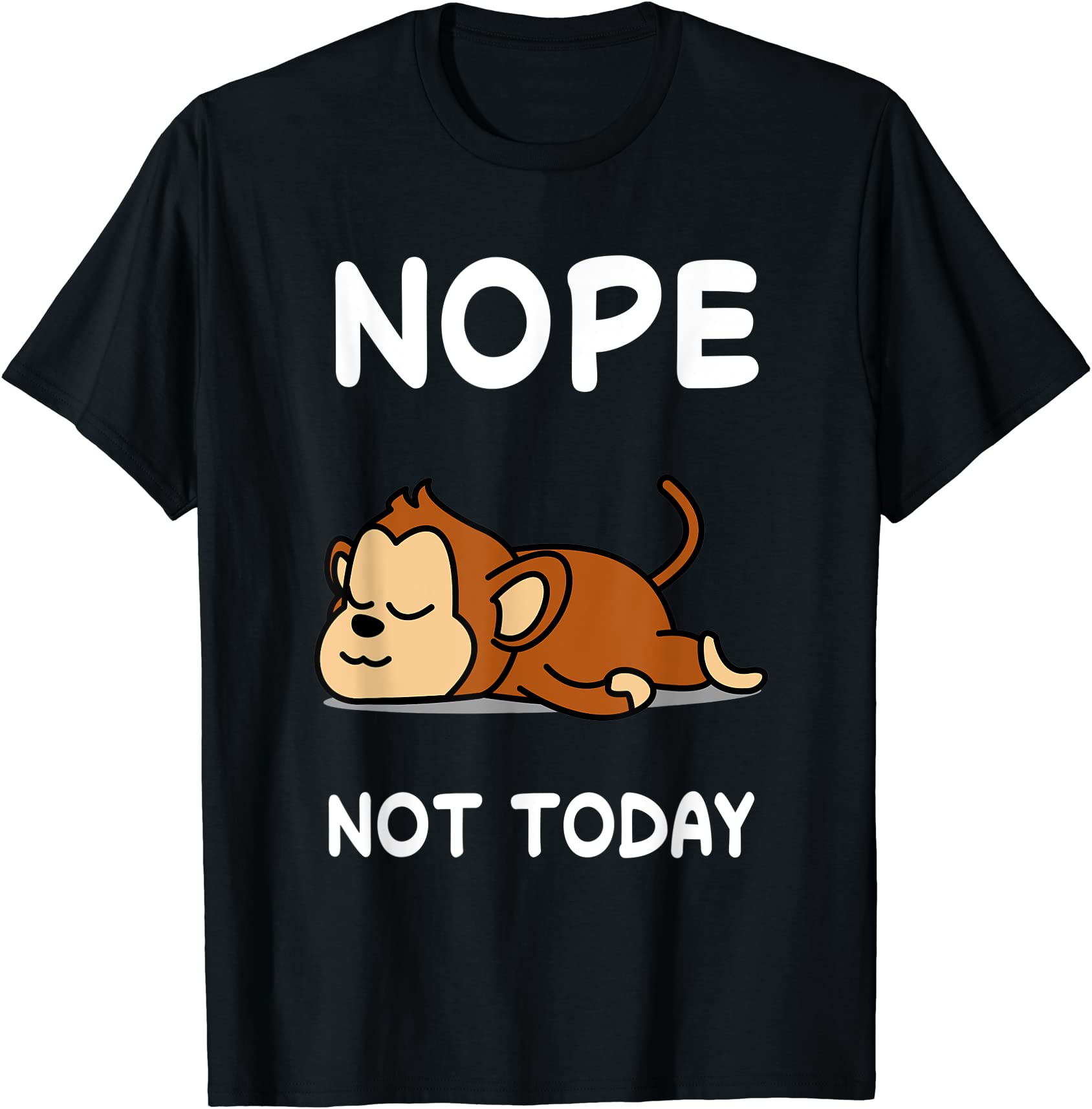 nope monkey sleeping sleep pajama nightgown t shirt men - Buy t-shirt ...