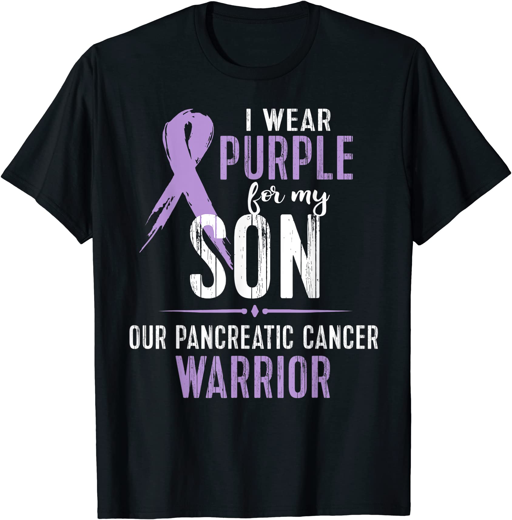 pancreatic cancer awareness tshirt support son walk run cure men - Buy ...