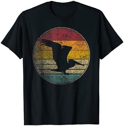 Pelican bird shirt sun retro vintage 80s gift beach tropical t shirt men