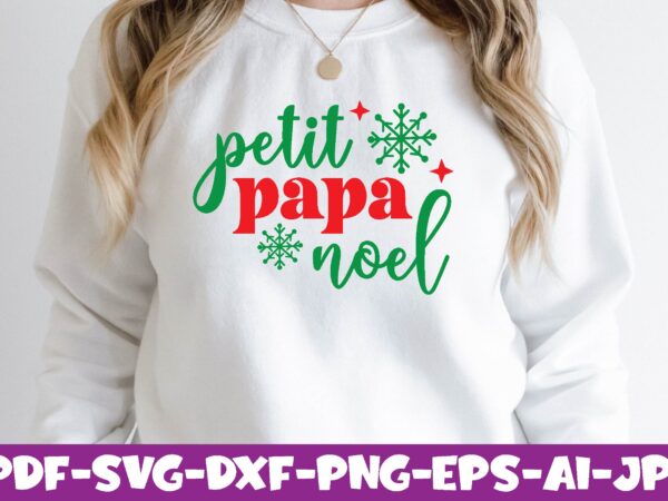 Petit papa noel t shirt illustration