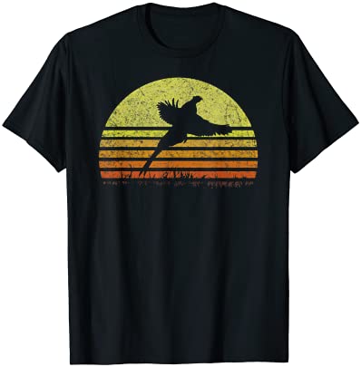 Pheasant hunting south dakota upland bird game hunter retro t shirt men