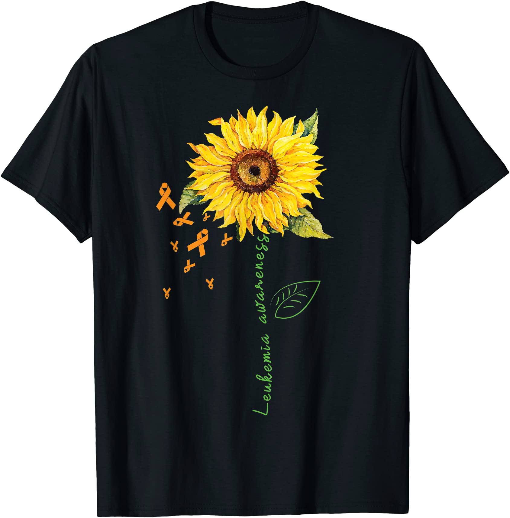 september leukemia cancer awareness month sunflower t shirt men - Buy t ...