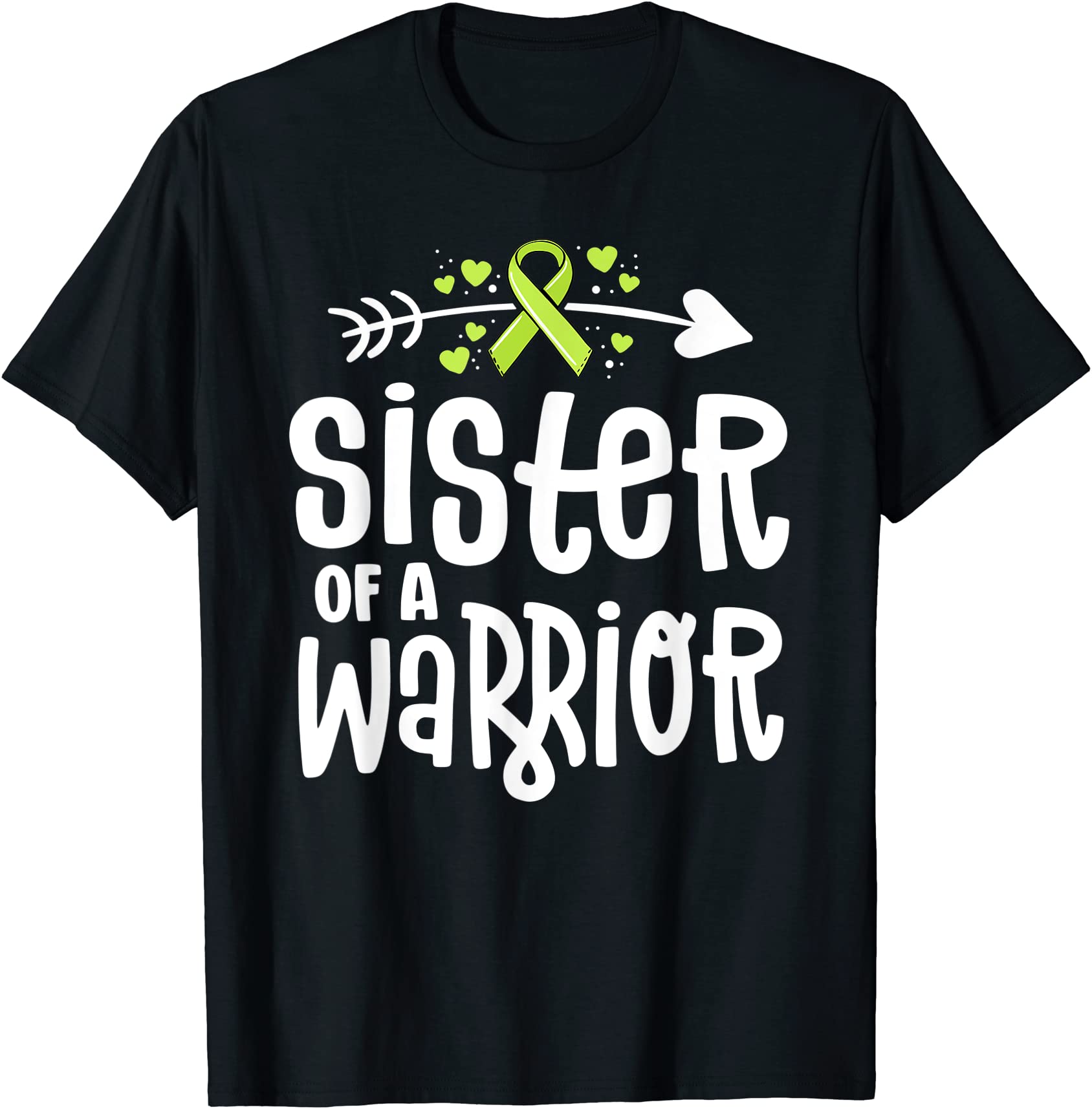 sister of a warrior green lymphoma cancer shirts for family t shirt men ...