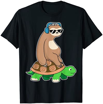 sloth riding turtle lazy sloth t shirt gift t shirt men - Buy t-shirt ...