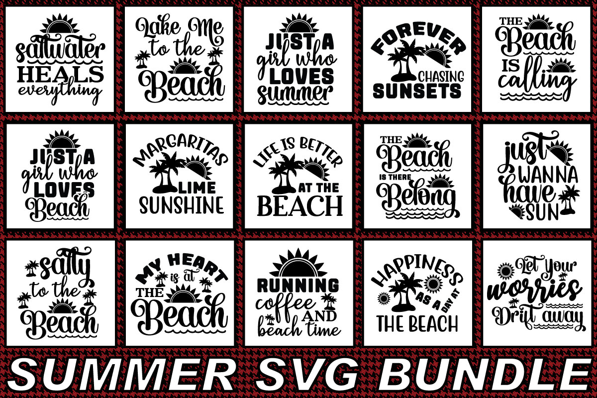 Summer SVG Bundle, Summer SVG, Summer - Buy t-shirt designs