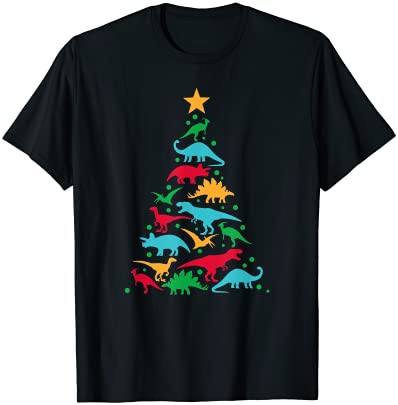 Tree rex dinosaur dino christmas christmas tree funny t shirt men