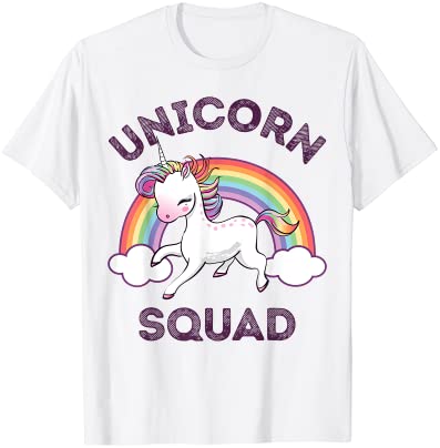 unicorn squad t shirt girls kids rainbow unicorns queen gift t shirt ...