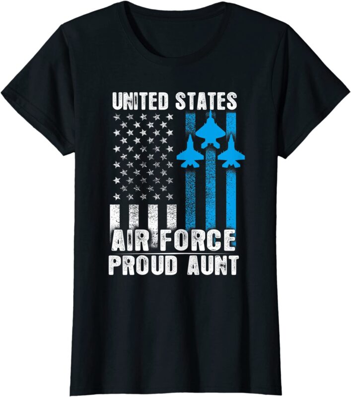 womens proud aunt us air force shirt aunt usaf t shirt women - Buy t ...