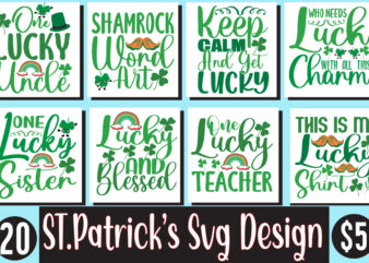 ST. Patrick’s day design bundle, St Patrick’s Day Bundle,St Patrick’s Day SVG Bundle,Feelin Lucky PNG, Lucky Png, Lucky Vibes, Retro Smiley Face, Leopard Png, St Patrick’s Day Png, St. Patrick’s