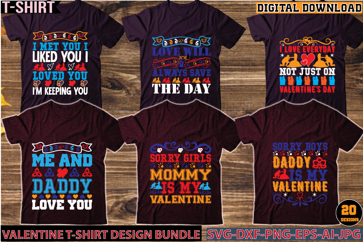 Valentine t-shirt design bundle - Buy t-shirt designs