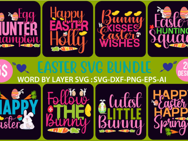 Easter svg bundle vector clipart