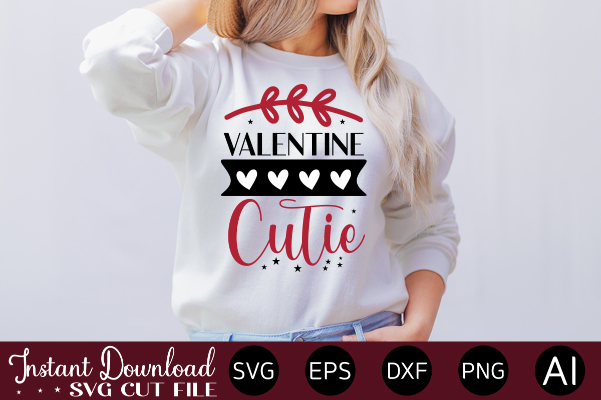 Valentine Cutie vector t-shirt design,VALENTINE MEGA BUNDLE, 140