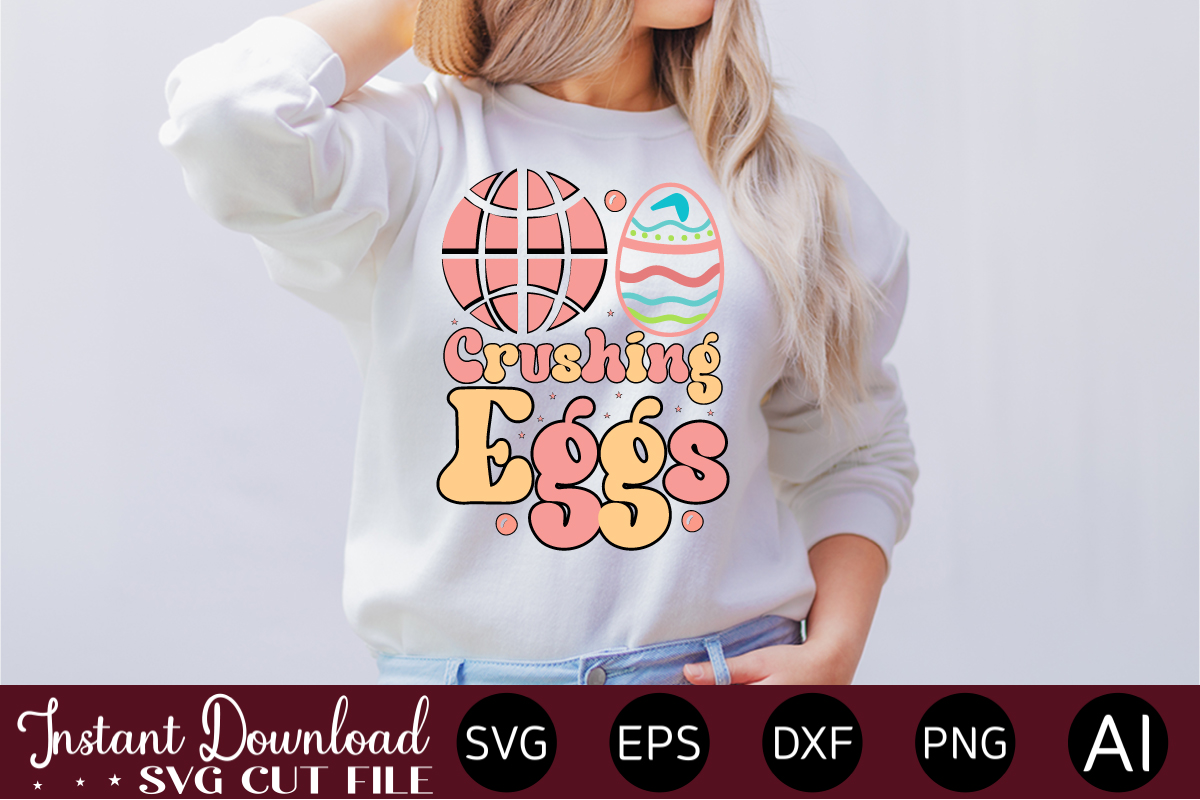 Crushing Eggs vector t-shirt design,Easter SVG, Easter SVG Bundle