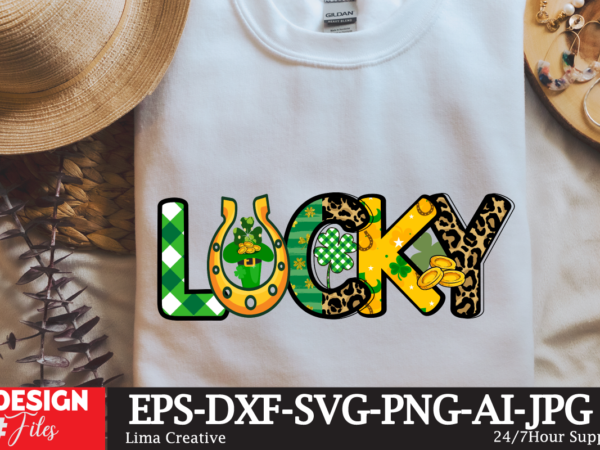 Lucky sublimation t-shirt design,.studio files, 100 patrick day vector t-shirt designs bundle, baby mardi gras number design svg, buy patrick day t-shirt designs for commercial use, canva t shirt design,