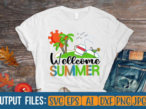 Wellcome summer vector t-shirt design